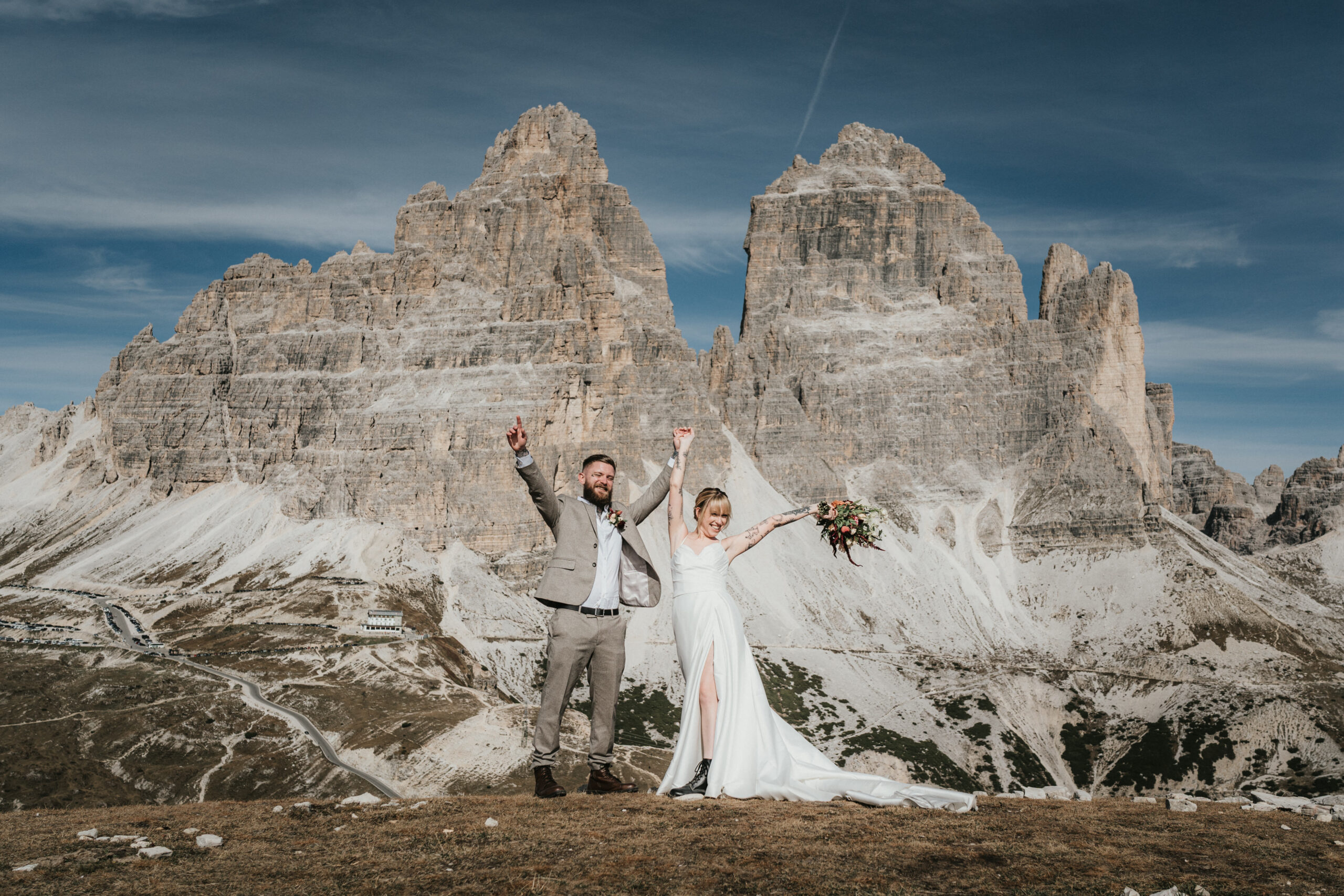 Saying 'I Do' in Front of the Tre Cime di Lavaredo