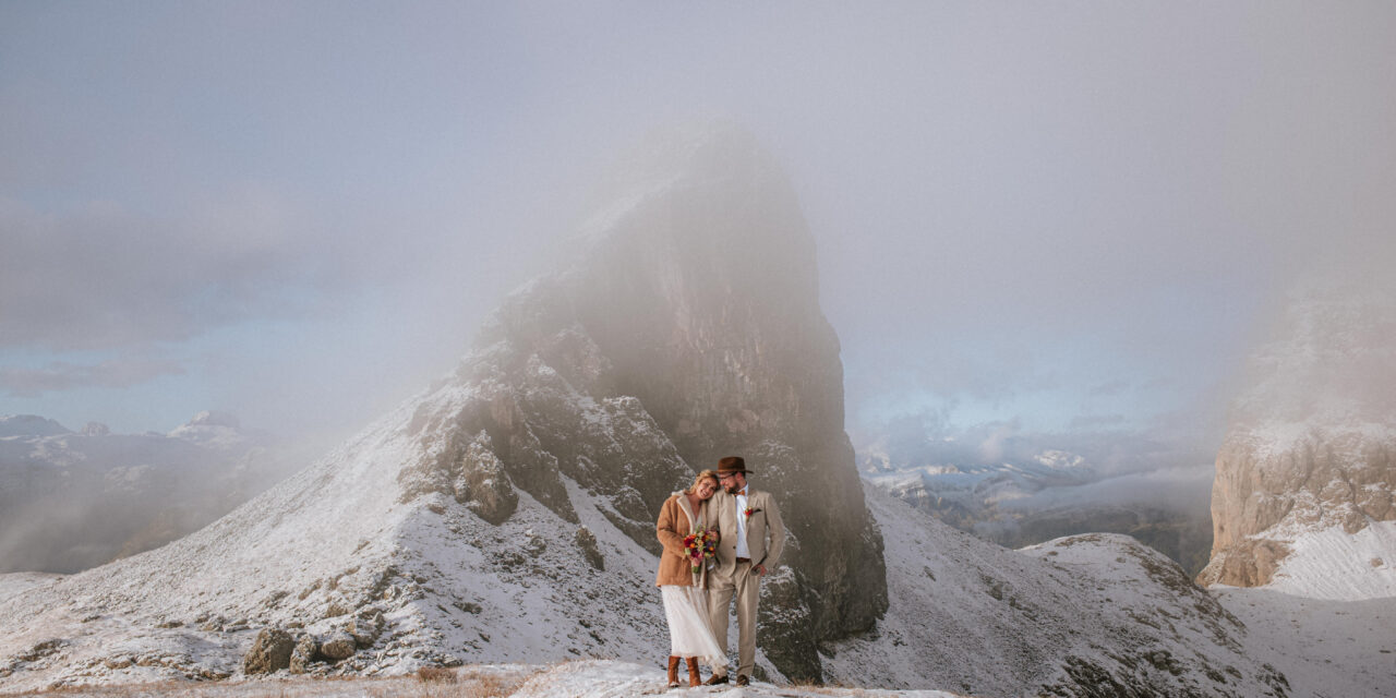 Winter Elopement in the Dolomites